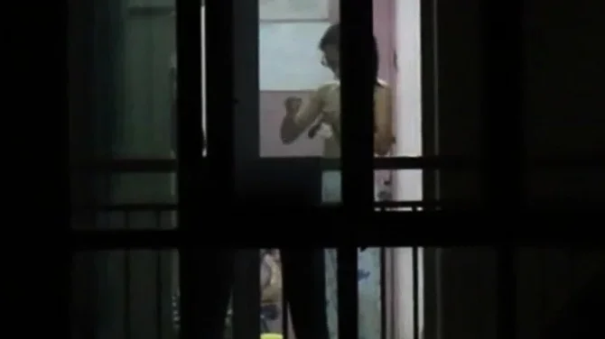 Window Voyeur: Chinese Neighbor Tits