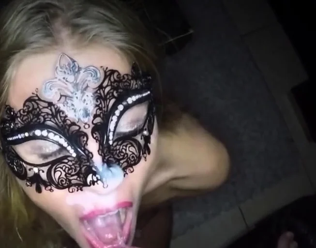Dutch masked blonde girl facial compilation she loves it