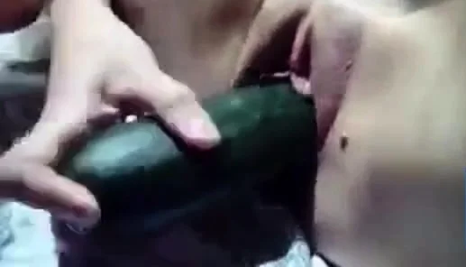 Horny Girl -  Hardcore Masturbation with cucumber