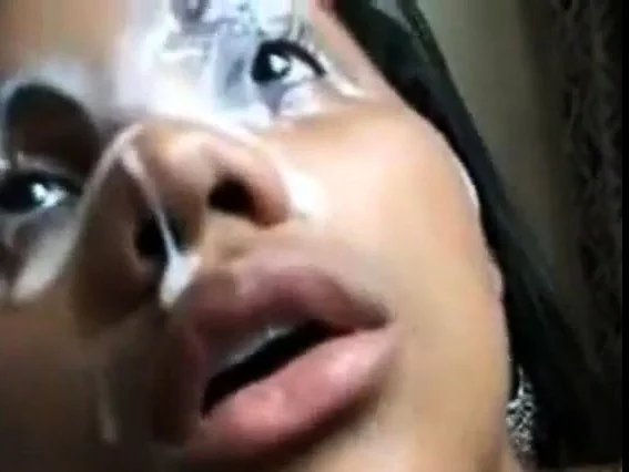 Indian girl blows with cum covered fac