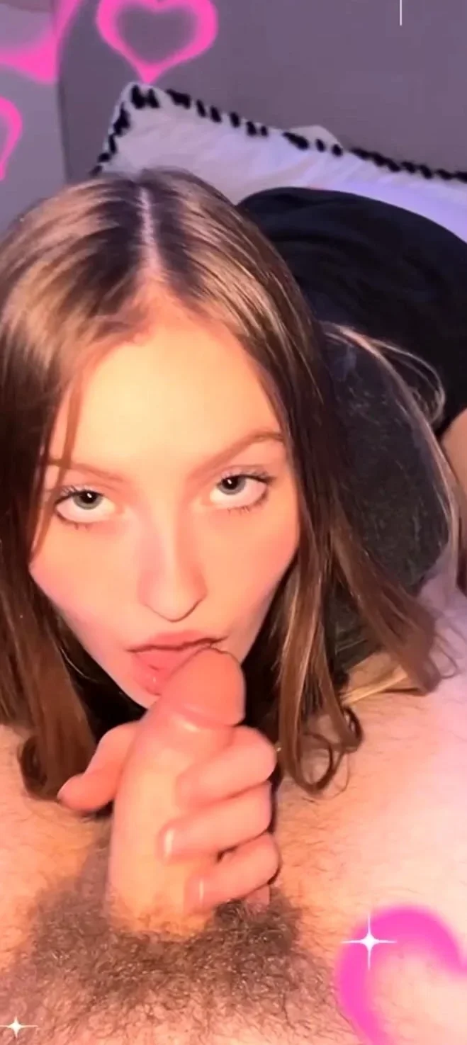 Warning Fantastic blonde big cock blowjob and cumshot