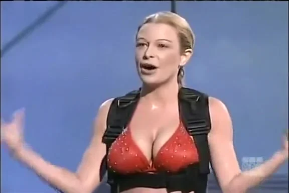 Great body bikini babe on a game show