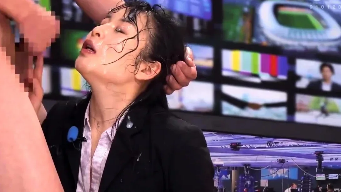 JAV Newscaster Cum Bukkake