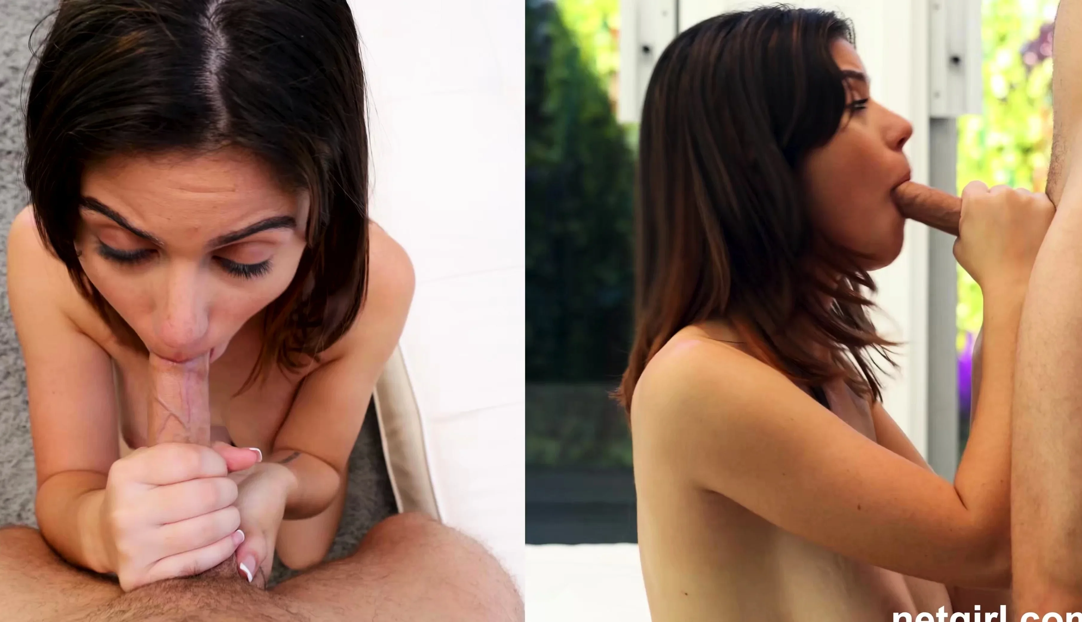 Mexicana blowjob with her big boobs