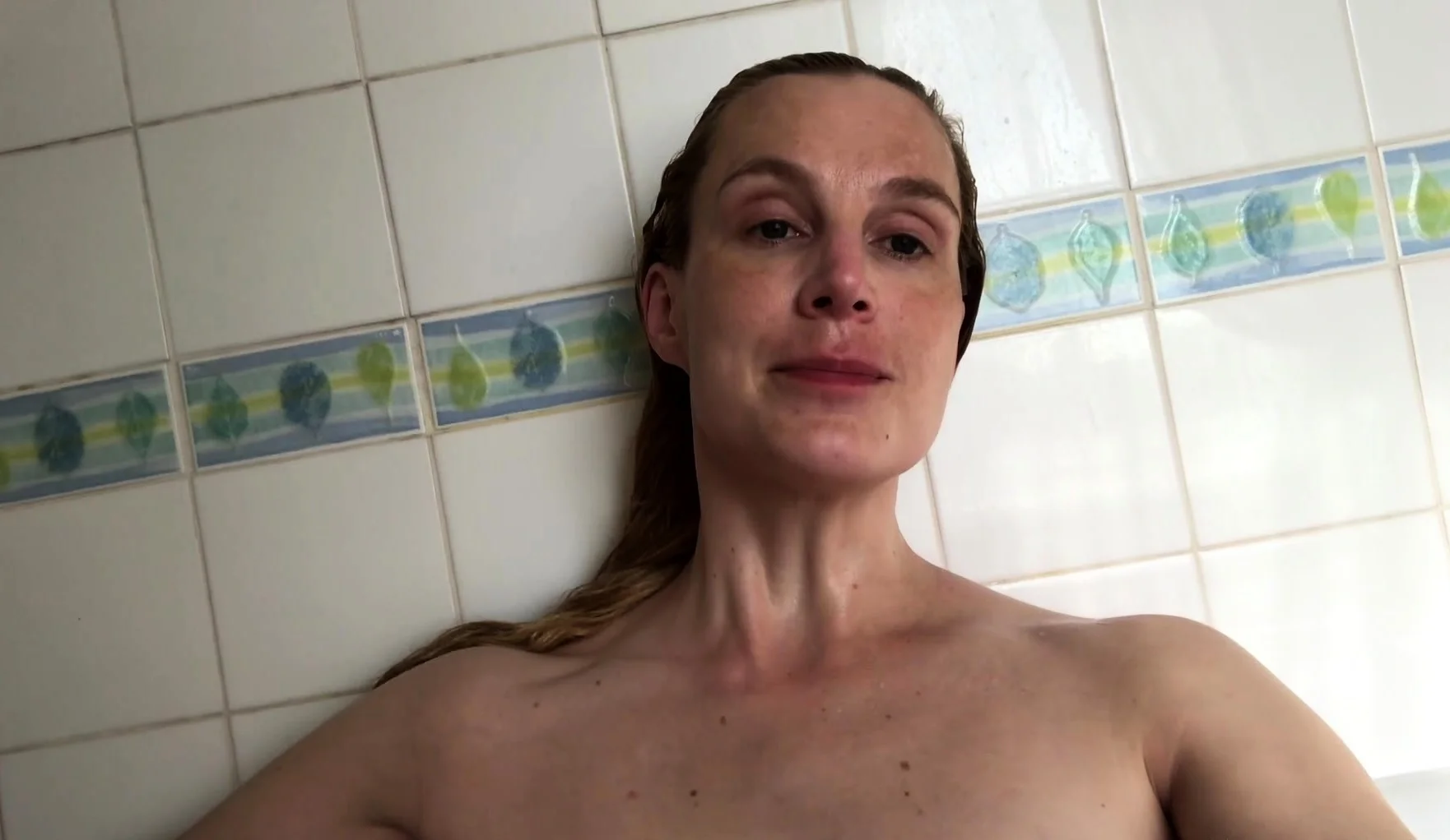Mature blonde solo masturbation