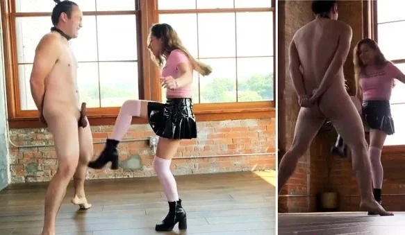 Cfnm femdom fetish girls tugging cock