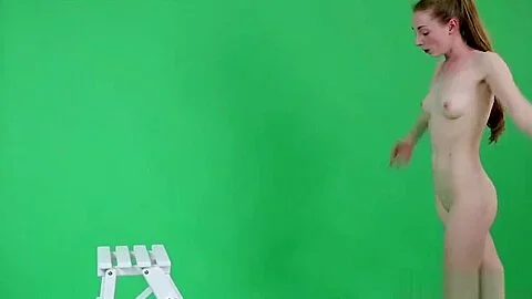 Anna Mostik shows gymnastics