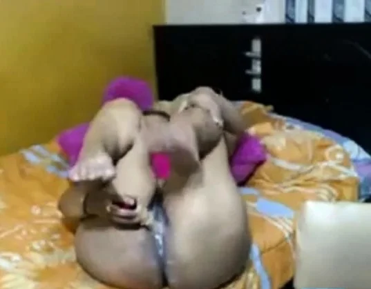 Thick 49 year old Latina MILF with dildo on webcam