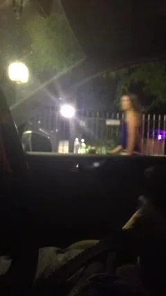 flashing my cock she look