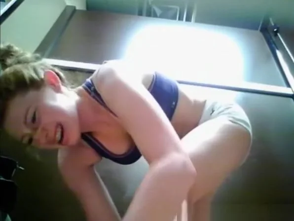 Girl in glasses spied in change room