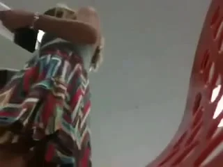 upskirt in a market