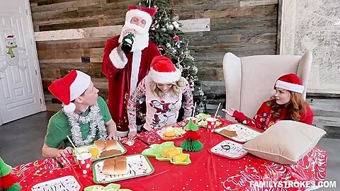 Christmas Family Group Fucking - Charlotte Sins