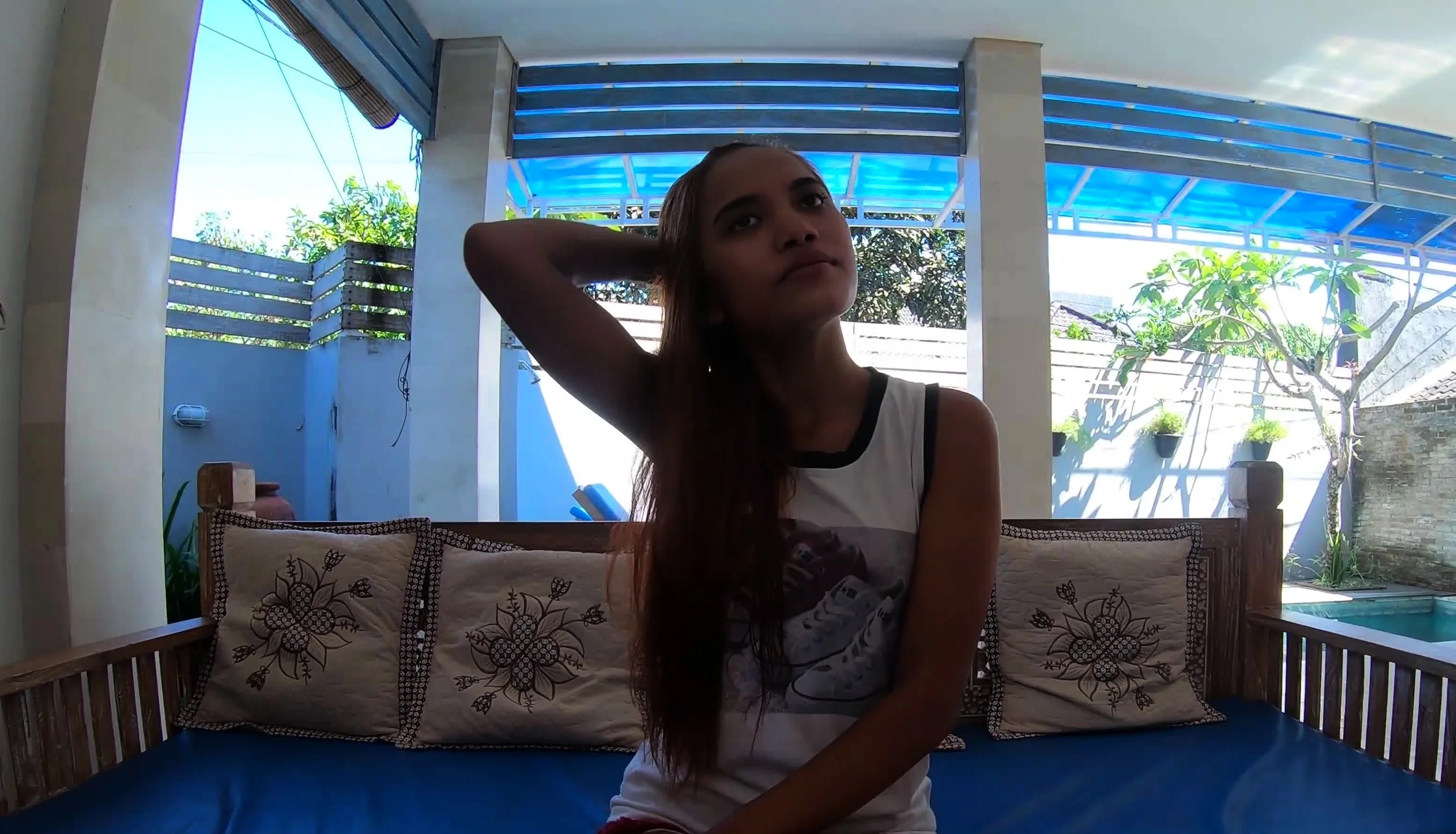 Cute Thai teen licked and fucked gently