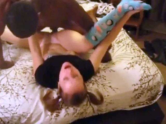 Cuckold's Pigtailed Girl Takes on BBC