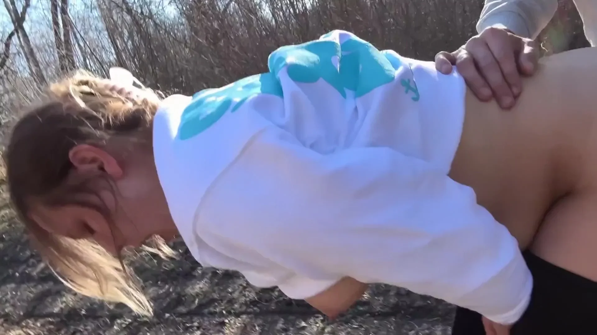 Hiking While Being Watched By A Drone And Dirty Dhower After With Ryland Ryker And Mya Lane