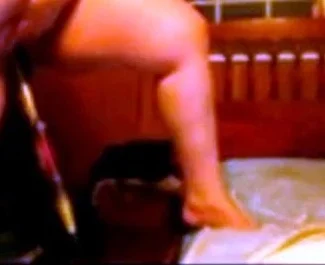 BBW Plays With a Bat Sex Toy on Webcam