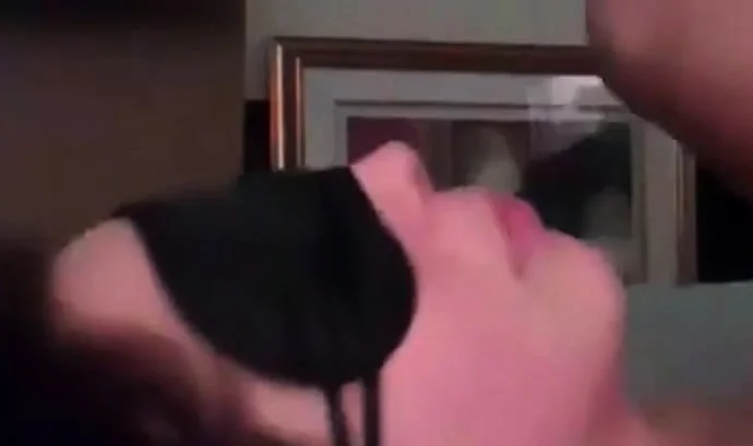 Blindfolded Girls Face as She Gets Fucked and Facial