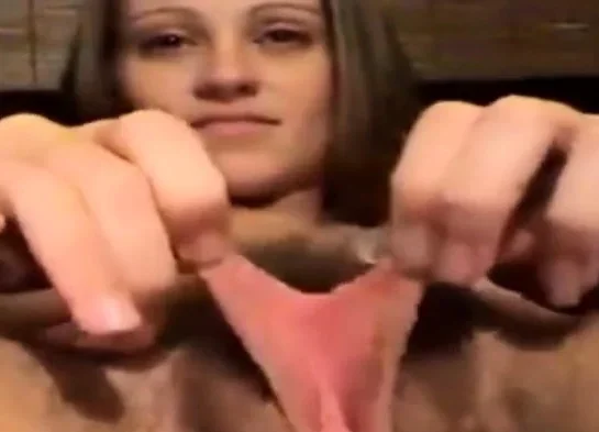 Big hairy clit and lips