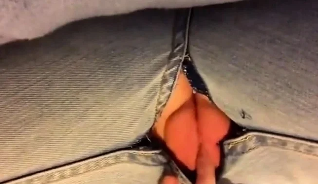 torn jeans
