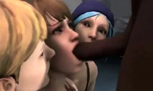 Hot 3D redhead licking a pussy while getting fucked