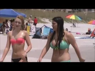 sexy teen 18+ with huge tits beach spy 39