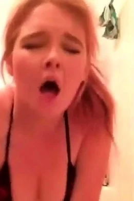 Horny Redhead Rides Her Dildo In The Bathroom