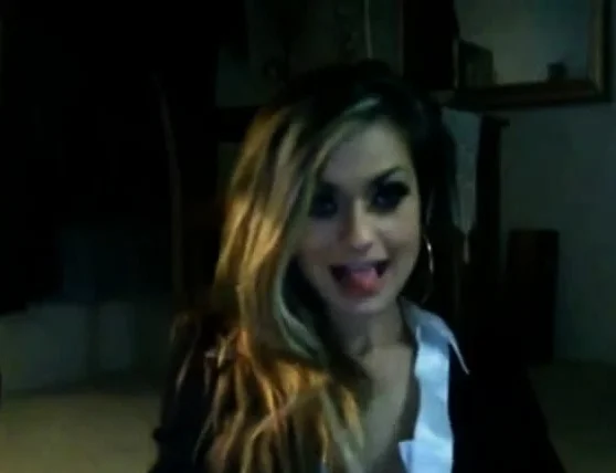 Slap her face with soft cock