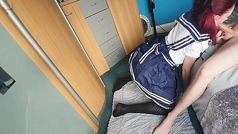 cosplay blowjob and cumshot