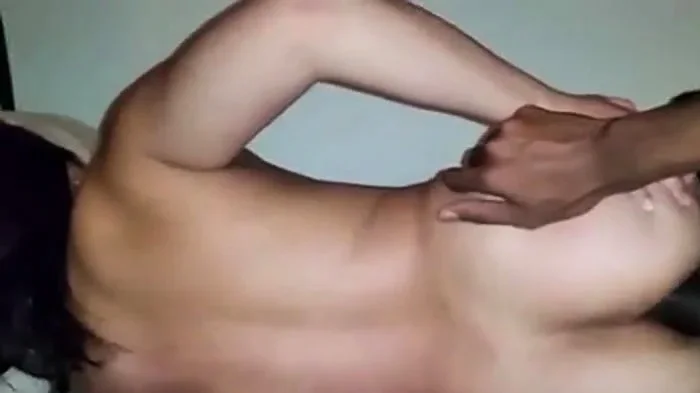 Amateur girl taking BBC anal creampie