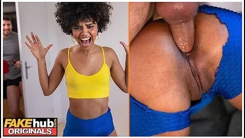 Sexy Young Ebony Babe Gets Pranked By Her Housemate Before Having Anal Sex