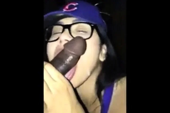 Amateaur Asian slut taking cum on her face,glasses and hat
