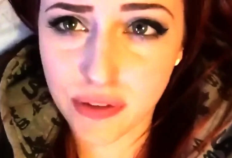 Redhaired teen girl toys her pussy for her bf selfshot