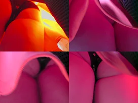 Flabby ass and classic panties of a gal in upskirt mov