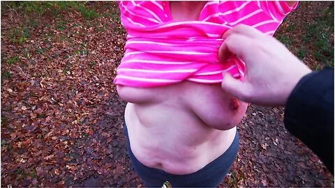 Titslapping In Open Place