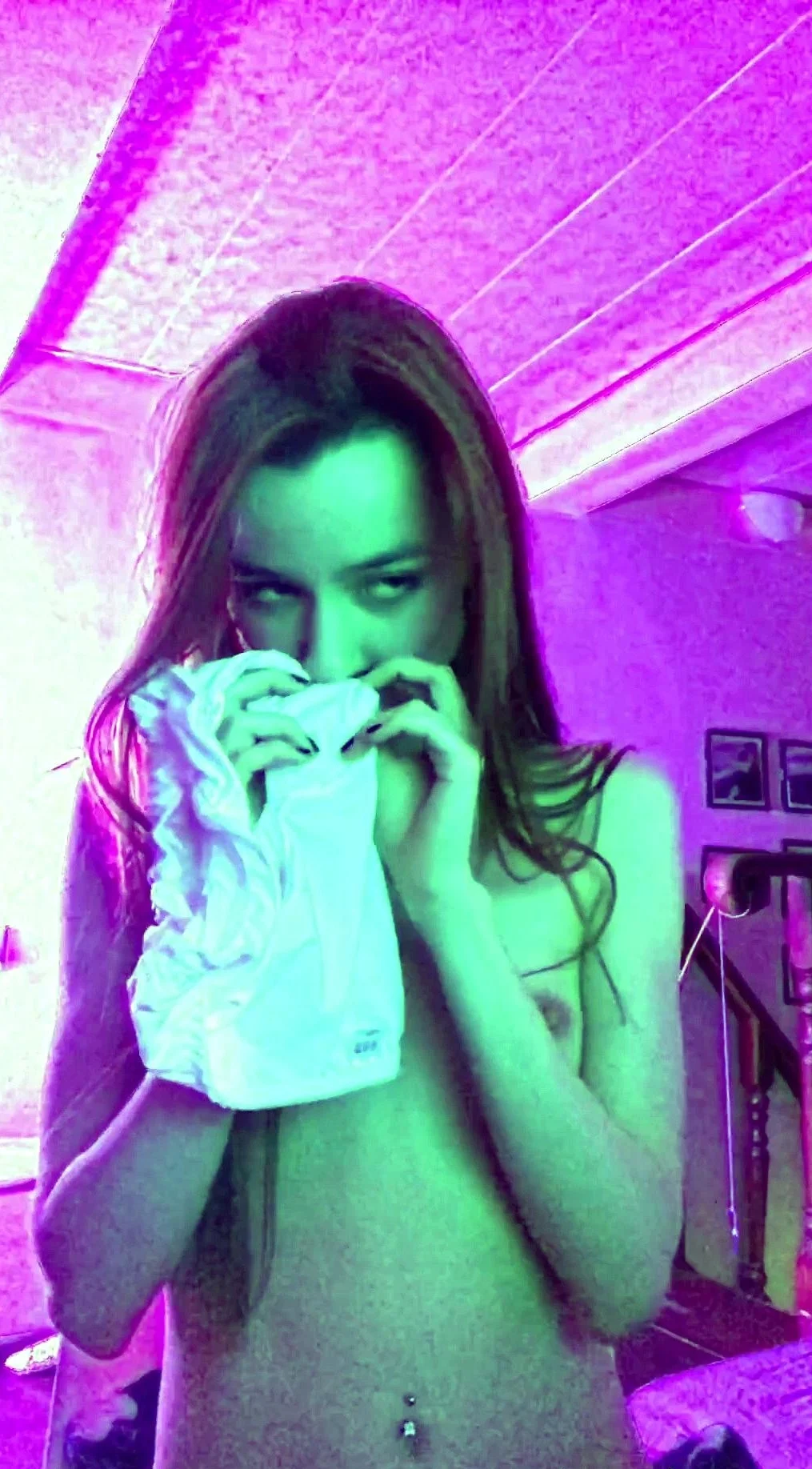 Horny amateur web cam teen girl takes a toy deep inside