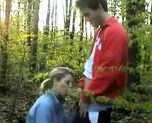 Blowjob in the woods