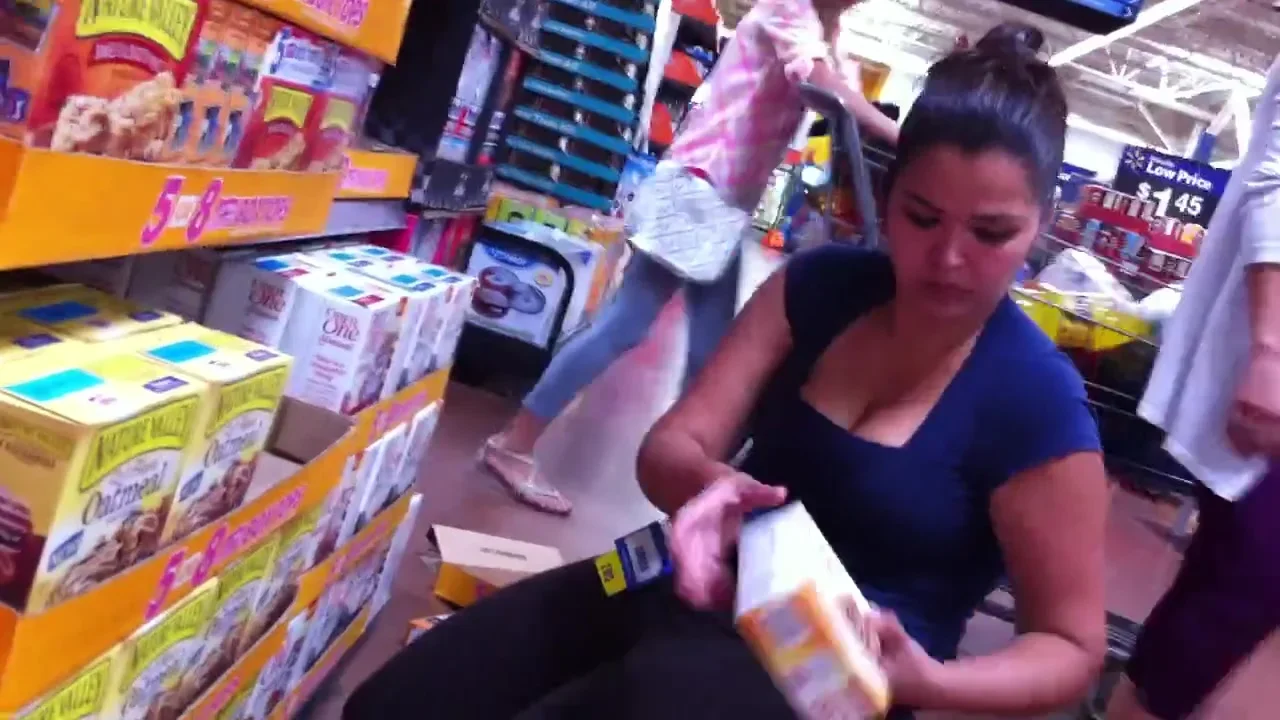 Walmart cleavege slut
