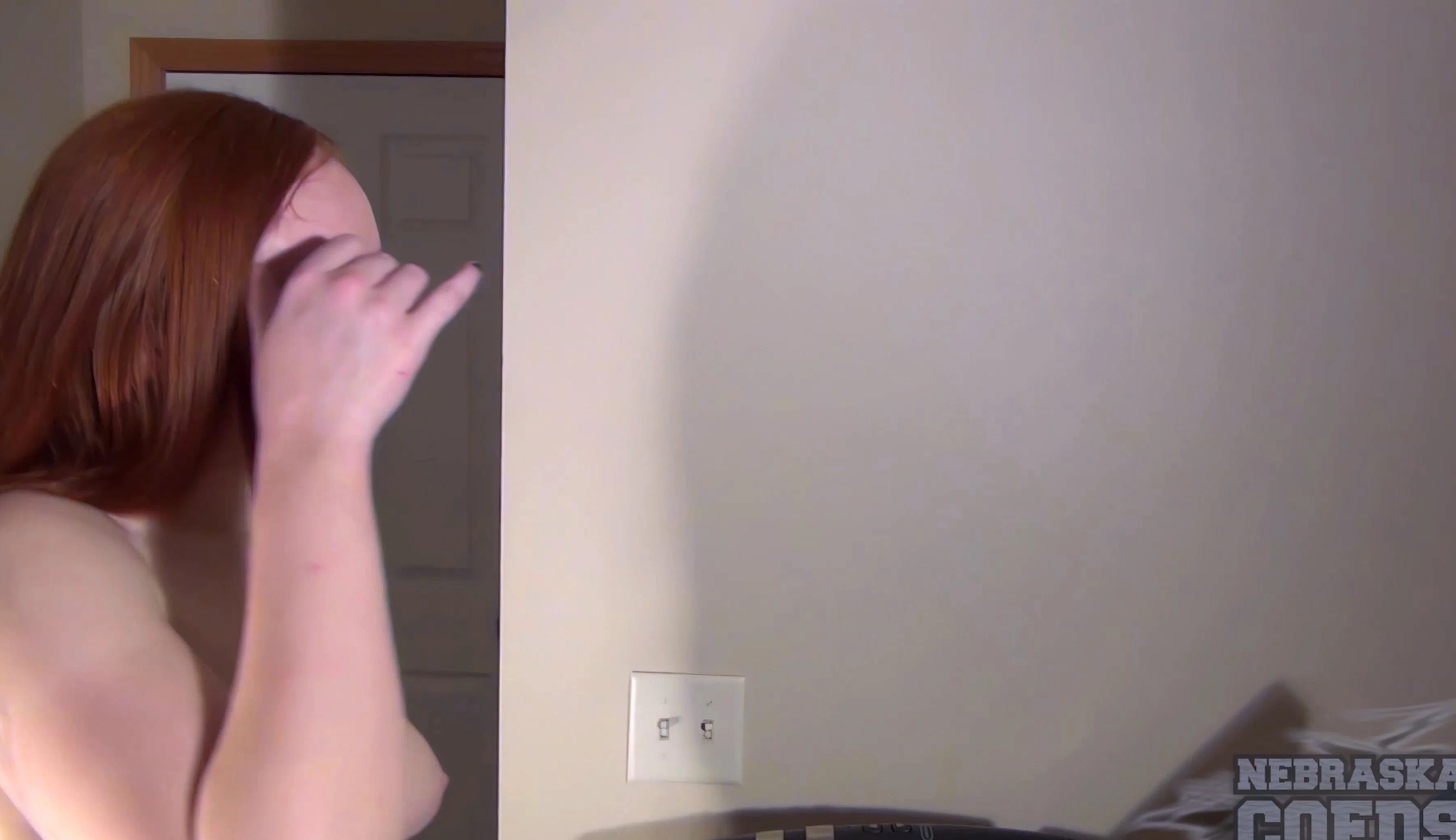 Dildoing While Walking a Treadmill Hot Ginger