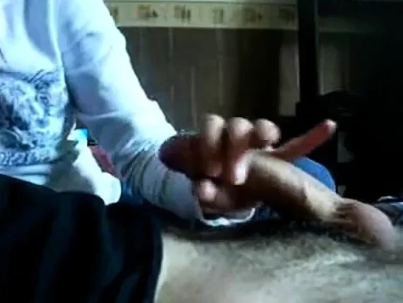 Handjob While Watching TV