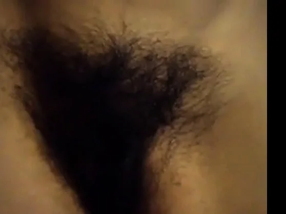 Hairy MILF girl showing off her bush