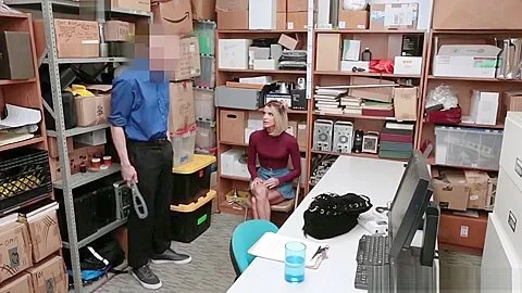Security Guard recovers the item and fucks Emma Hix tight pussy