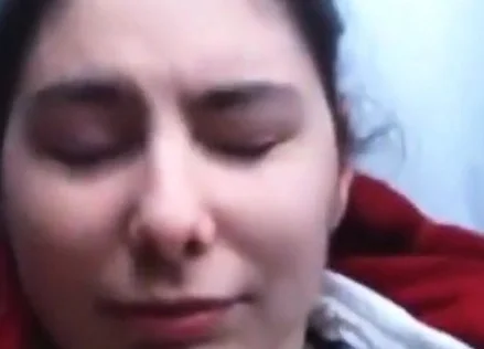 Shy girl gets facial