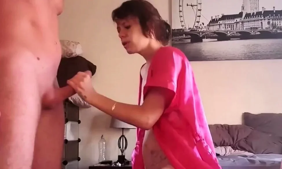 Morning smoke blowjob and handjob