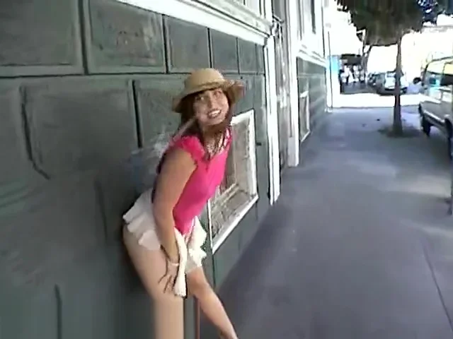 exhibitionist annie cant keep her dress on 3