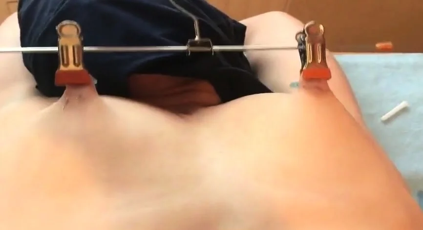 Slave Nippel Breast Torture Stretching Needle