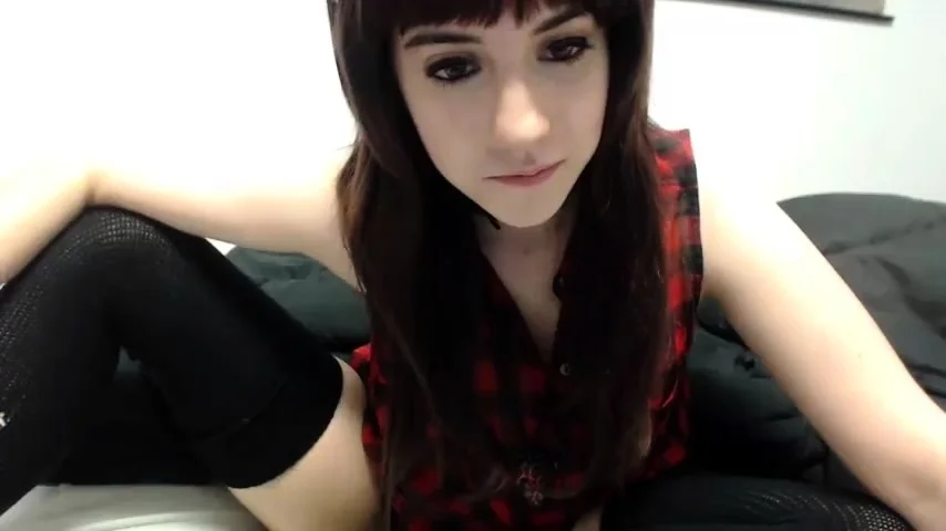 British amateur teen in stockings
