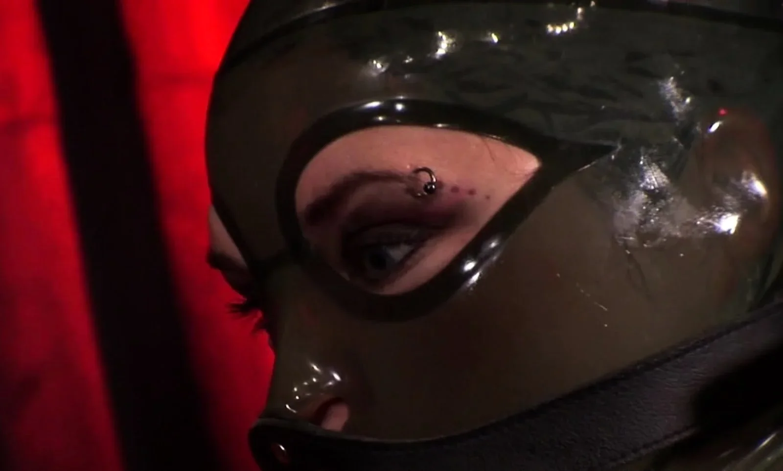 Extreme fetish latex play