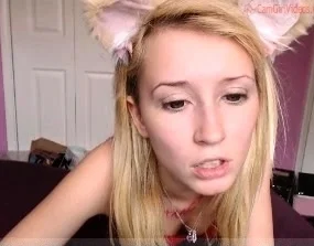 Naked Blonde Teen Girl Pussy Masturbation On Webcam