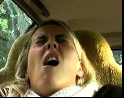 Blonde Car Masturbate