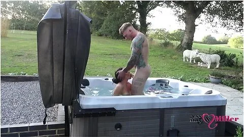 Passionate Outdoor Sex In Hot Tub On Naughty Weekend Away